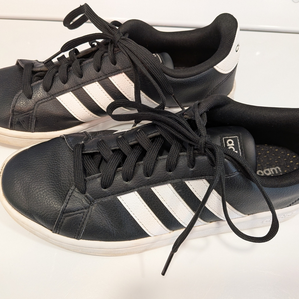 Adidas Black and White Sneakers